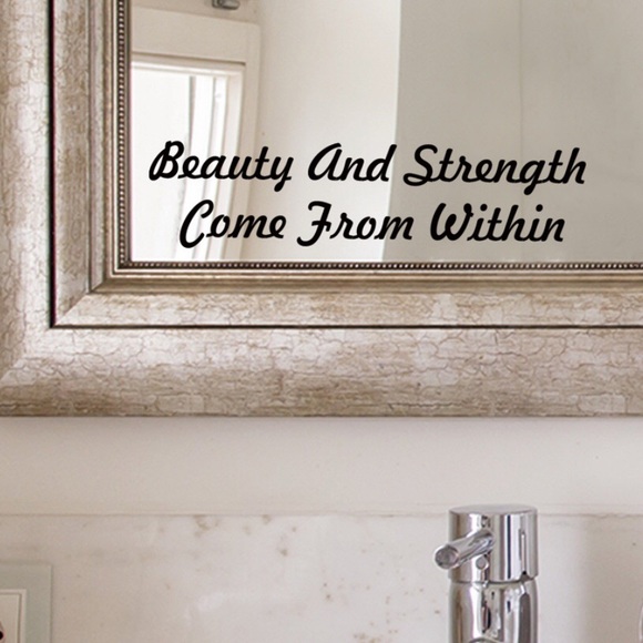 New Slogan Graphic Inspirational / Motivational Mirror Decal Sticker / Accent - Picture 5 of 8